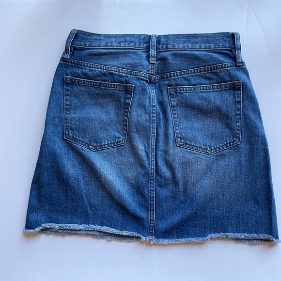 J. Crew Jean Denim skirt EUC raw hem size 26 / small - Picture 5 of 8